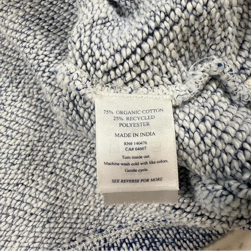 Faherty‎ Whitewater Hoodie Two-Tone Jacquard Herringbone Women’s Size M - Picture 4 of 5